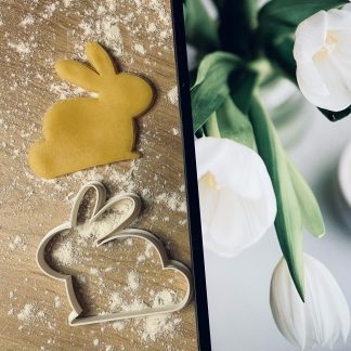 Fekvő nyuszi sziluett