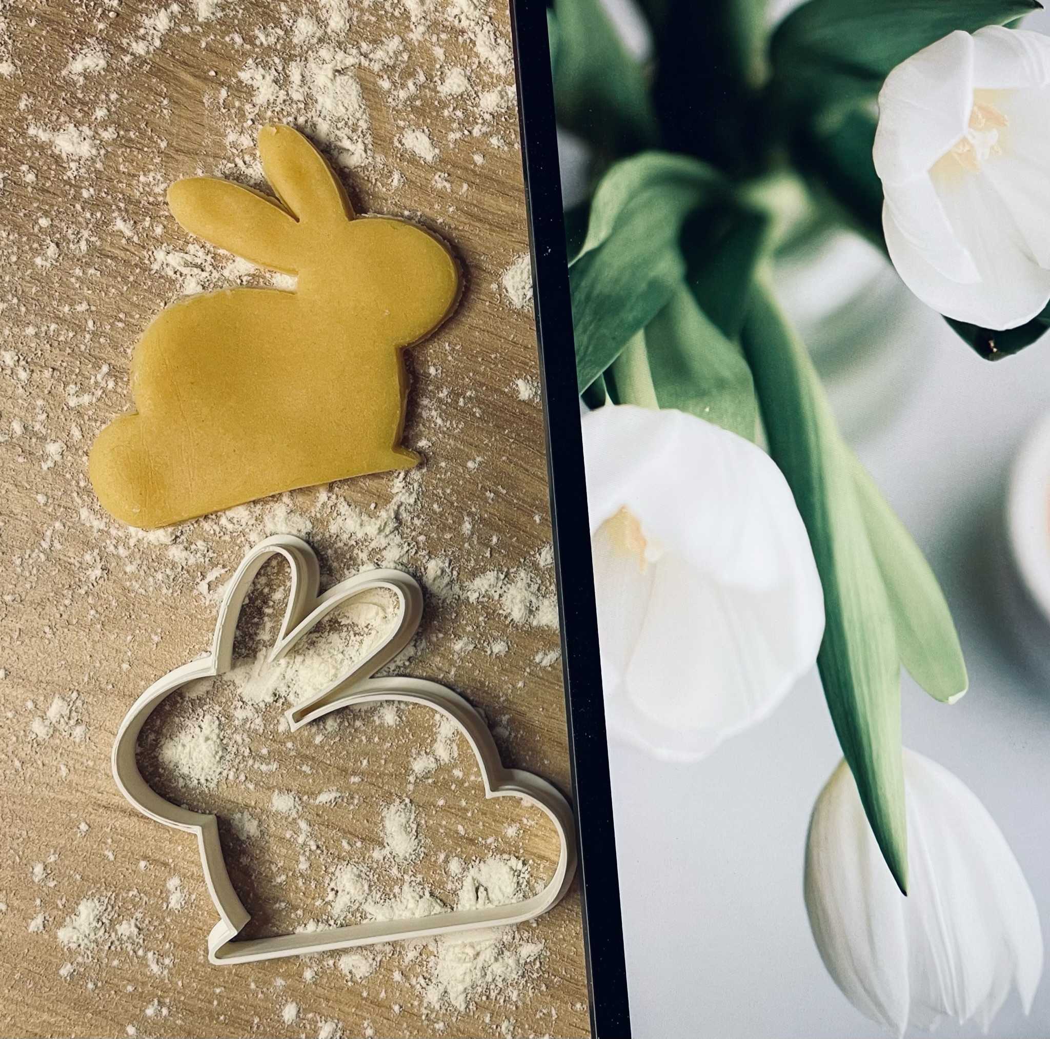 Fekvő nyuszi sziluett