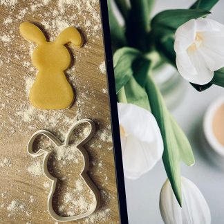 Kajla fülű nyuszi sziluett